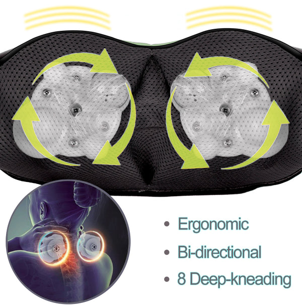 Shop Our Shiatsu Green Neck Massager On Amazon - InvoSpa