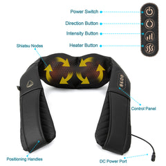 Shop Our Shiatsu Black Fabric Neck Massager On Amazon